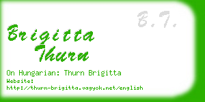 brigitta thurn business card